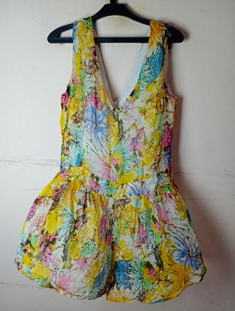 Floral Print Ärmelloses Kleid