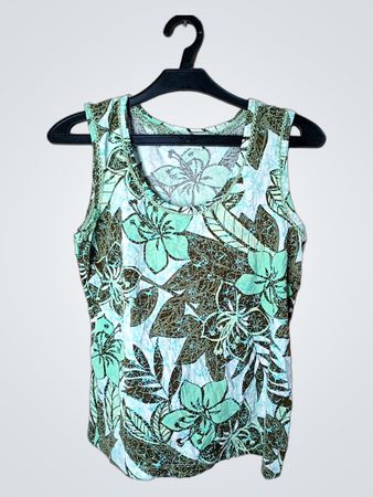 VIA / APPIA Floral Print Ärmelloses Oberteil
