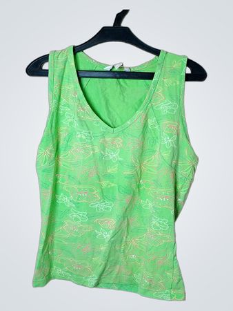TCM Grünes Floral Tanktop