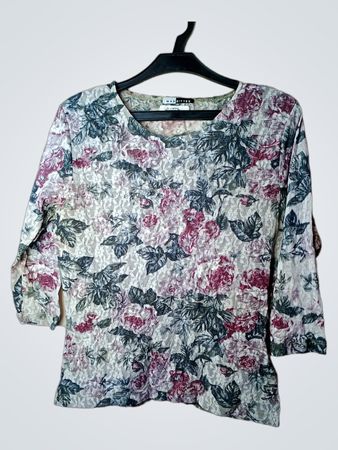 MARGITTES Floral Print Top