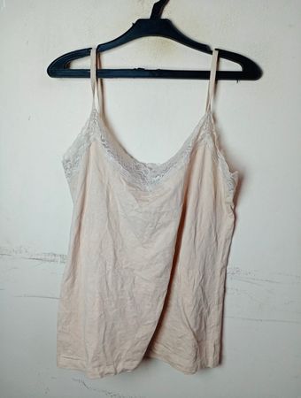 Esmara Damen Spaghettiträgershirt mit Spitzenbesatz