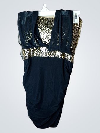 Schwarzes glitzerndes Kleid