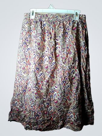 Ship 'n Shore Paisley Print Midirock