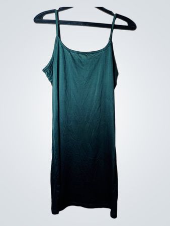 CULTURE Grünes Spaghettiträgerkleid