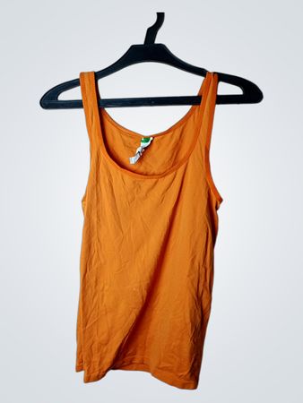 Orangenes Benetton Tanktop