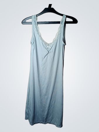 Etam Blue Lace Trim Nachthemd