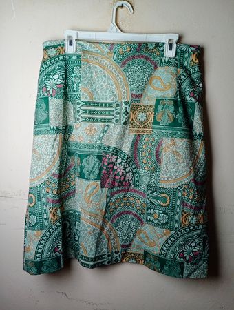 Patchwork-Druck A-Linien-Rock