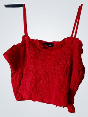 Hennes Rote Smocked Camisole Top