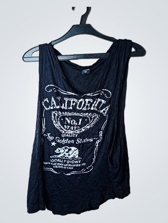 Black California The Golden States Tank Top