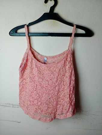 Rosa Spitzen-Cami-Top