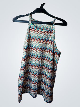 AMISU Zigzag Strick-Haltertop