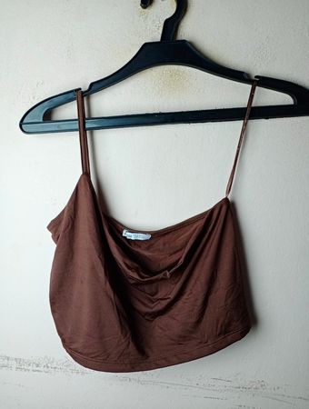Bershka Braunes Tanktop
