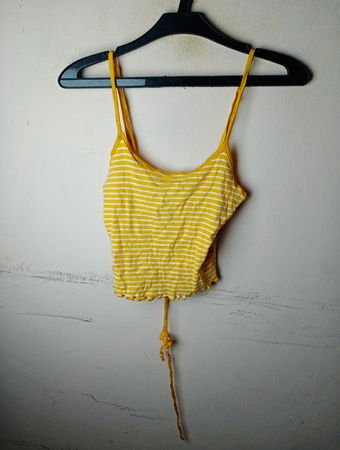 Ambiance Gelb Gestreiftes Tanktop