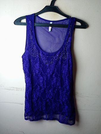 FP Sister Damen lila Spitzen-Top