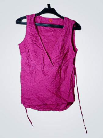 s.Oliver Damen Rosa Ärmelloses Wickeltop