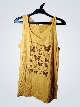 EDC California Summer Tee Butterfly Nature Tank Top