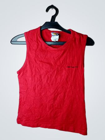 Carhartt Rotes Ärmelloses T-Shirt