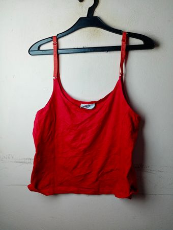 Kenny's Red Spaghetti Strap Tank Top