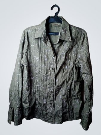 X-Nation Damen Grün Besticktes Shirt