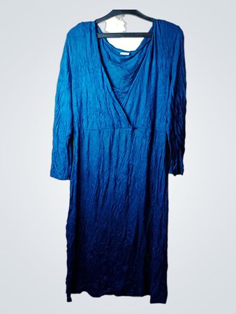 Esprit Blue Ombre Langarm-Midi-Kleid
