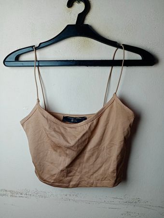 B&L Spaghetti Strap Cropped Tank Top