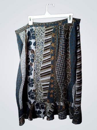 Patchwork-Print-Maxirock