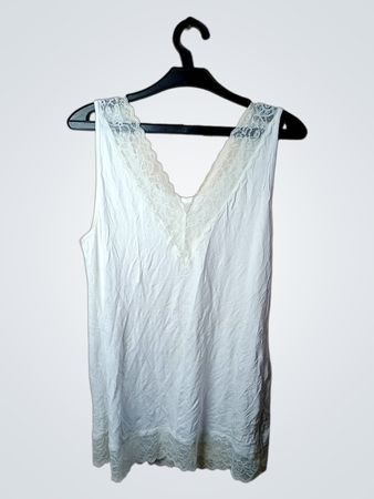 TEZENIS Weißes Tanktop mit Spitze