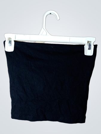 Schwarzes Bandeau-Top