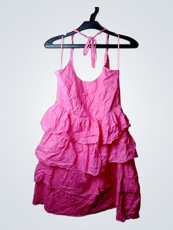 Yessica Pink Ruffle Dress