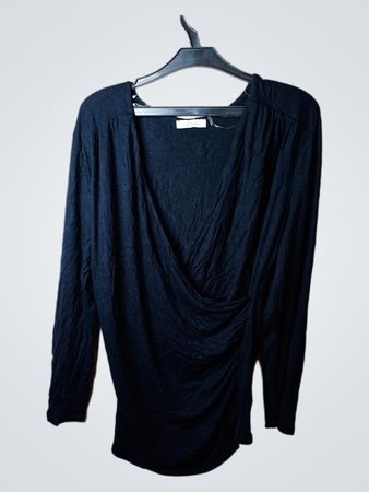 PALMERS Schwarzes Longsleeve-Rüschenshirt