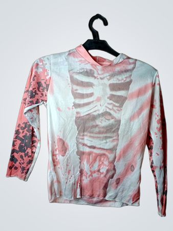 Langarm-T-Shirt mit Totenkopf-Druck