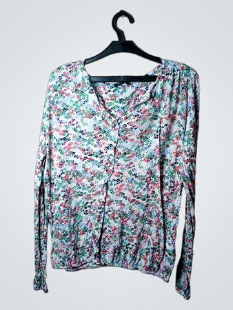 Langärmlige Bluse mit Blumenmuster