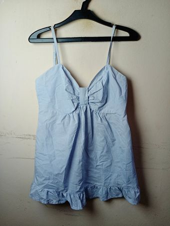 H&M Gestreiftes Cami-Top mit Rüsche
