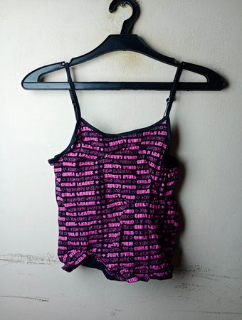 Girls League All Over Print Spaghetti Strap Tank Top