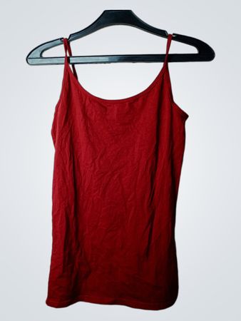 AMISU Rotes Spaghetti-Träger Tanktop