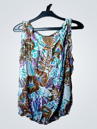 ATOS LOMBARDINI Ärmelose Bluse mit Blumenmuster