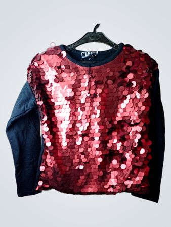 LA Chemise à Manches Longues Pailletées