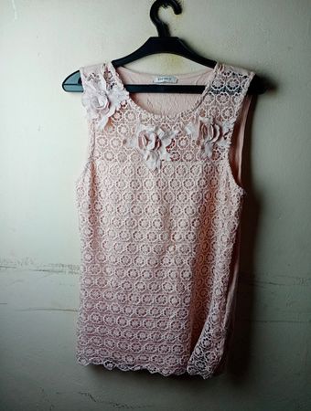 Orsay Pink Lace Floral Ärmelloses Top