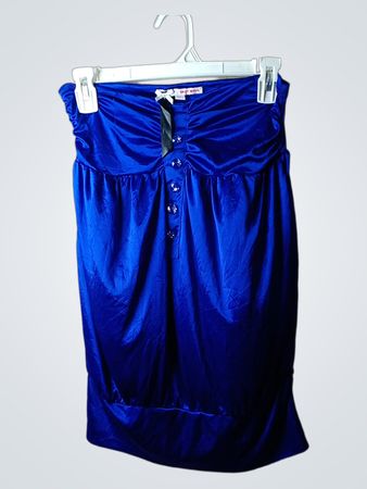 Tally Weijl Blaues trägerloses Kleid