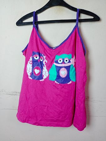 bpc Kollektion pinkes Top mit Eulenapplikation
