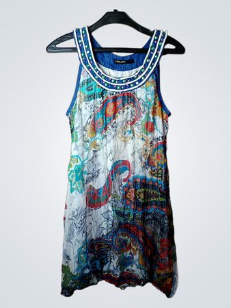 Damen ärmelloses bedrucktes Kleid