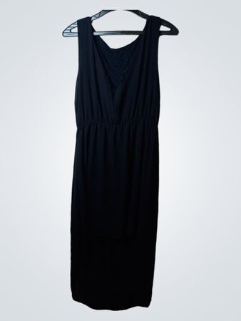 Schwarzes Ärmelloses Maxikleid