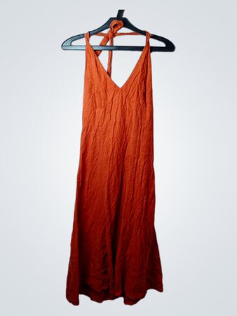 H&M Orange Maxi Kleid