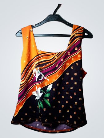Ärmelloses Damen-Tanktop mit Blumenmuster