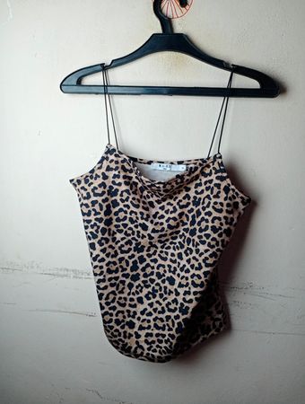 NA-KD Leopard Print Camisole Top