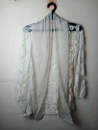 Cream Lace Kimono