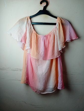 ONLY Damen Off-the-shoulder Rüsch Bluse
