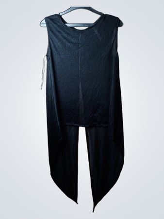 KIRA Black Ärmelloses Maxikleid