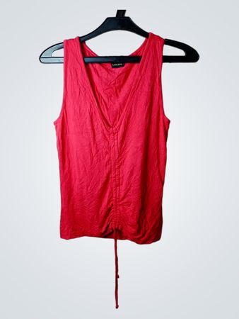 LAISANA Rotes Rüschentop