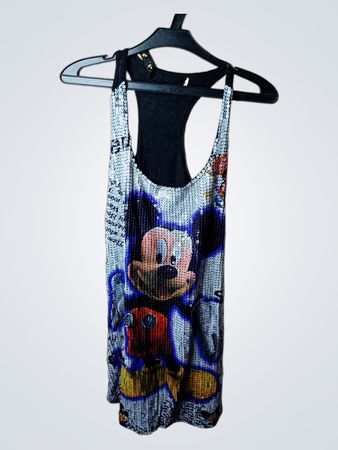 Mickey Mouse Pailletten Tanktop